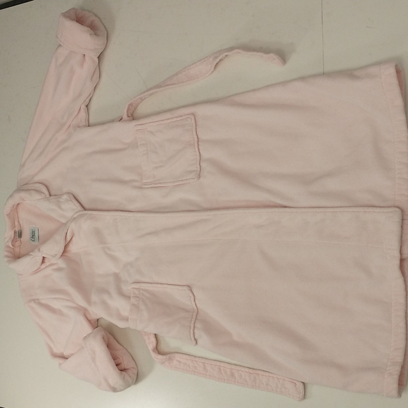 Blush Pink 100% Turkish Cotton Terry Robe Soft & Feminine Quality by Cypress 48" - Picture 9 of 12